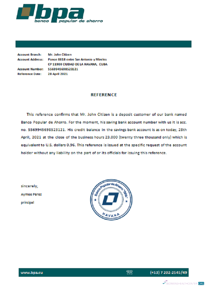 Download Cuba Banco Popular de Ahorro reference Photoshop template